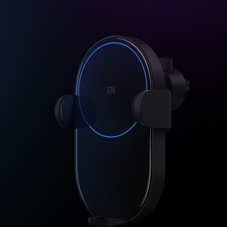 Xiaomi 20W Car Wireless Charger Auto clip for iPhone Xs MAX for Samsung Mi Fast Wireless Car Charger with Phone Holder Black