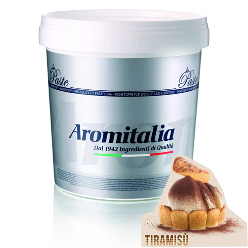 nguyên liệu làm kem vị tiramisu - pasta tiramisù 2158- nhập khẩu ý - aromitalia _ vua kem - 3.5 kg 5