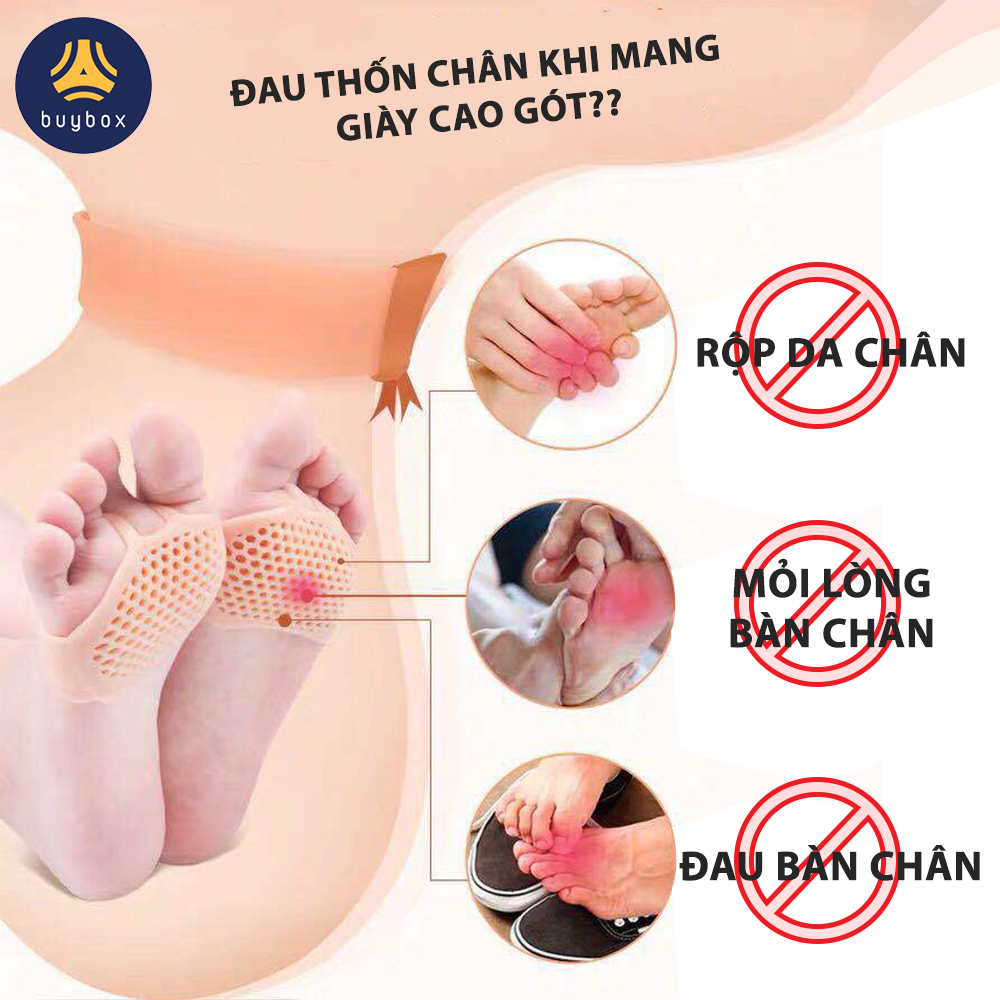 Công dụng của Vớ silicone tổ ong đệm êm lòng bàn chân phía trước - BBPK67