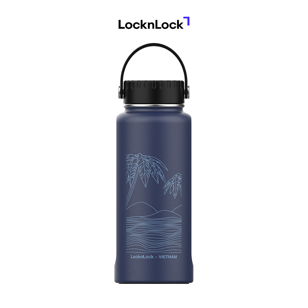 Bình giữ nhiệt LocknLock Riga Tumbler Vietnam Edition LHC4160 897ml - Xanh Navy