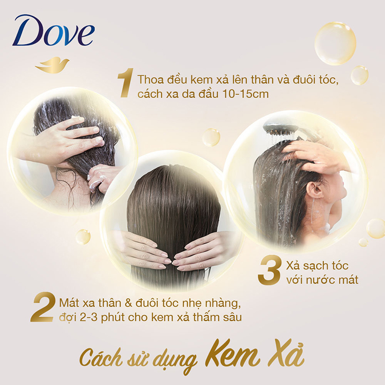 Kem Xả Dove Phục Hồi Hư Tổn 610gr