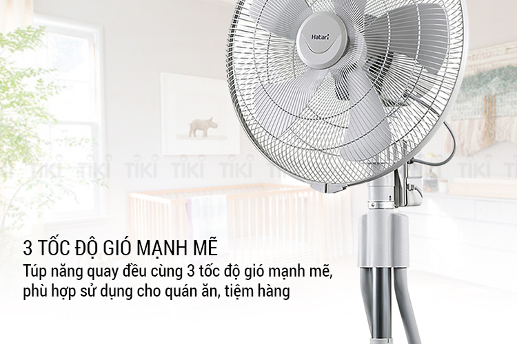 Quạt Sàn Rút Lỡ Hatari IS18M1 - Hàng chính hãng