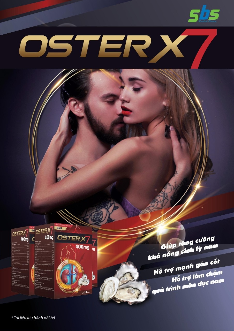 Tinh chất hàu biển OsterX7 400mg-100% hàu biển macca nguyên liệu nhập khẩu Mỹ- Tăng cường sinh lý nam, giảm tiểu đêm, đau lưng, mỏi gối-Hộp 30 viên không có tác dụng phụ, an toàn tuyệt đối cho sức khỏe [CHE TÊN KHI GIAO HÀNG]