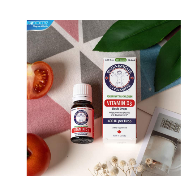 (Date T7/2025)Bioamicus Vitamin D3 giúp bé chống còi xương, phát triển chiều cao tối đa.