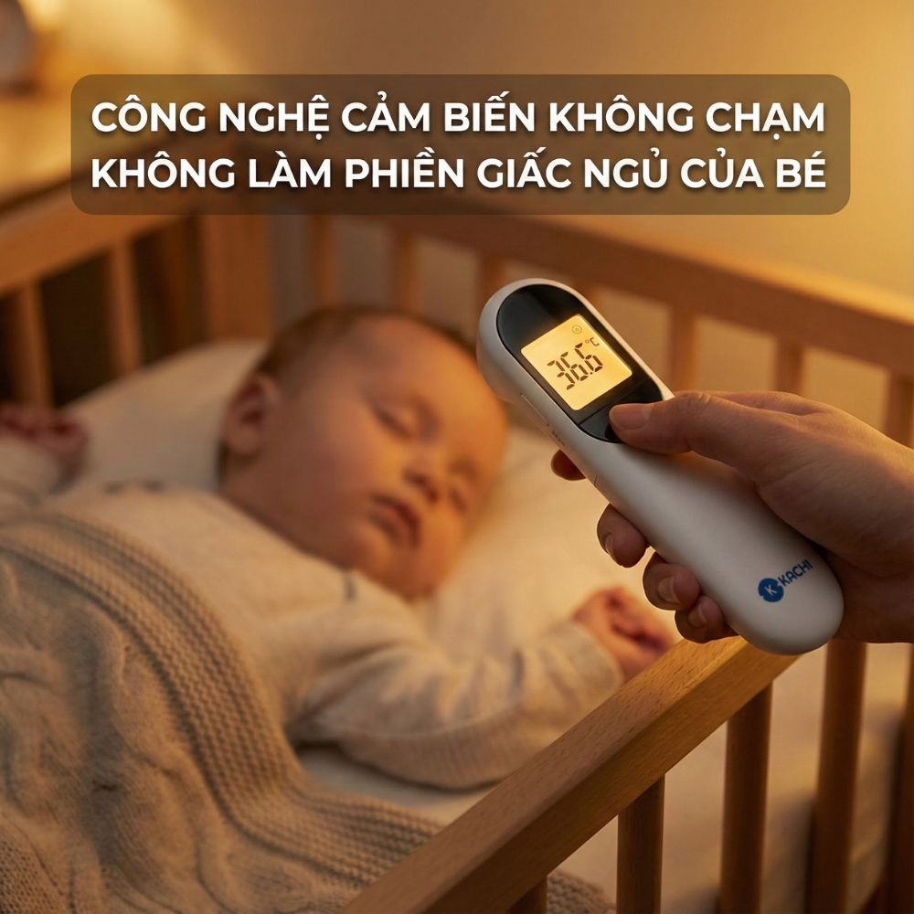 Máy Đo Nhiệt Kế Kachi JXB-315 Cảm Biến Hồng Ngoại có chứng nhận FDA Mỹ