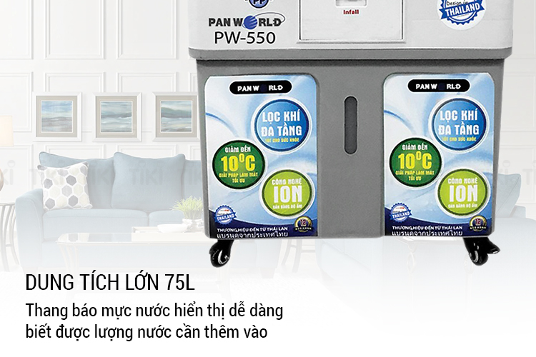 Quạt Hơi Nước Panworld 550 – Hàng Chính Hãng
