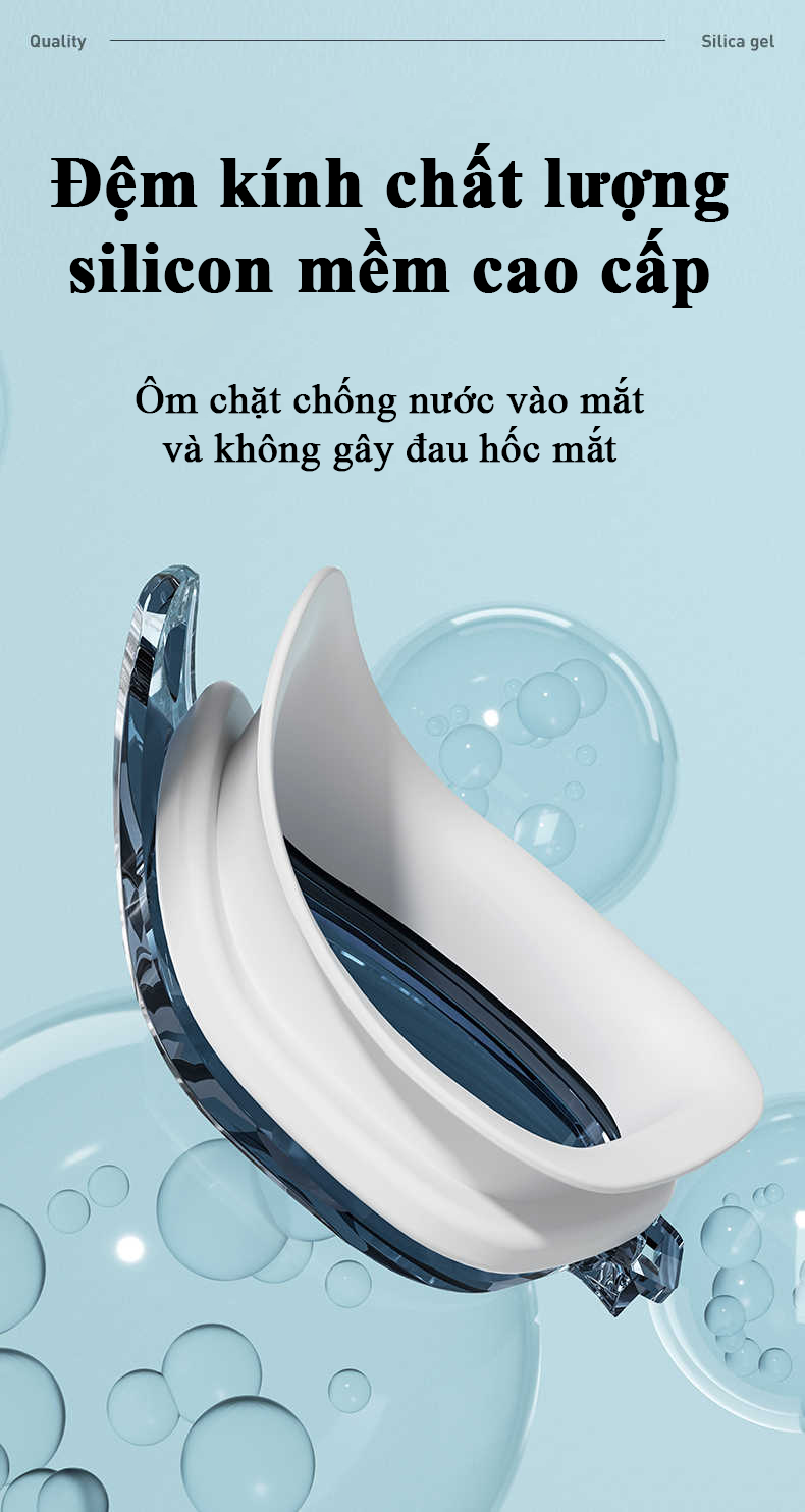Kính Bơi Người Lớn Trẻ Em Nam Nữ 3 Lớp Chống Nước Chống Sương Mù HD Dây Silicon Chắc Chắn Kèm Mũ Bơi Và Nút Bịt Tai Kính Lặn Biển Cao Cấp Trong Suốt Độ Nét Cao Chống Mờ Chống Tia UV Có Đệm Silicon Không Đau Mắt