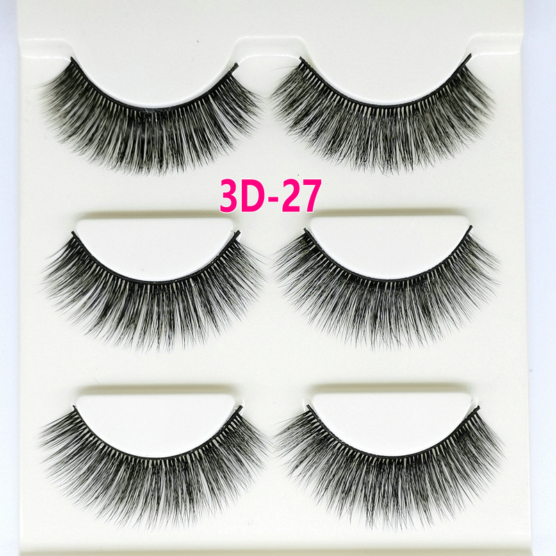 Lông mi giả lông chồn 3 Fashion Eyelashes 3 Faux-Cils 3D 1 bộ 3 cặp