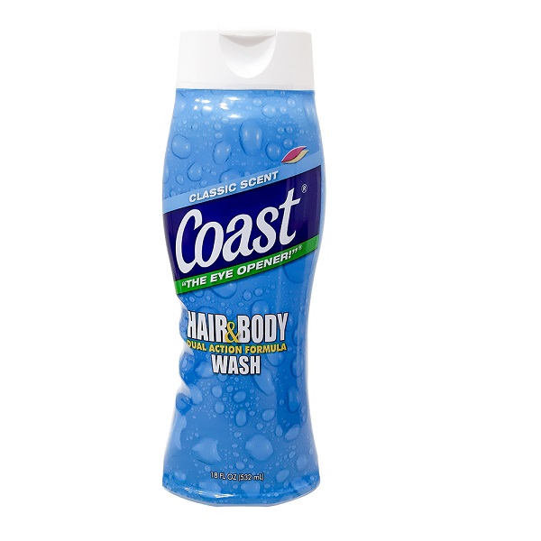 Sữa Tắm Gội COAST Hair & Body Wash 2 In 1 532ml MADE IN USA