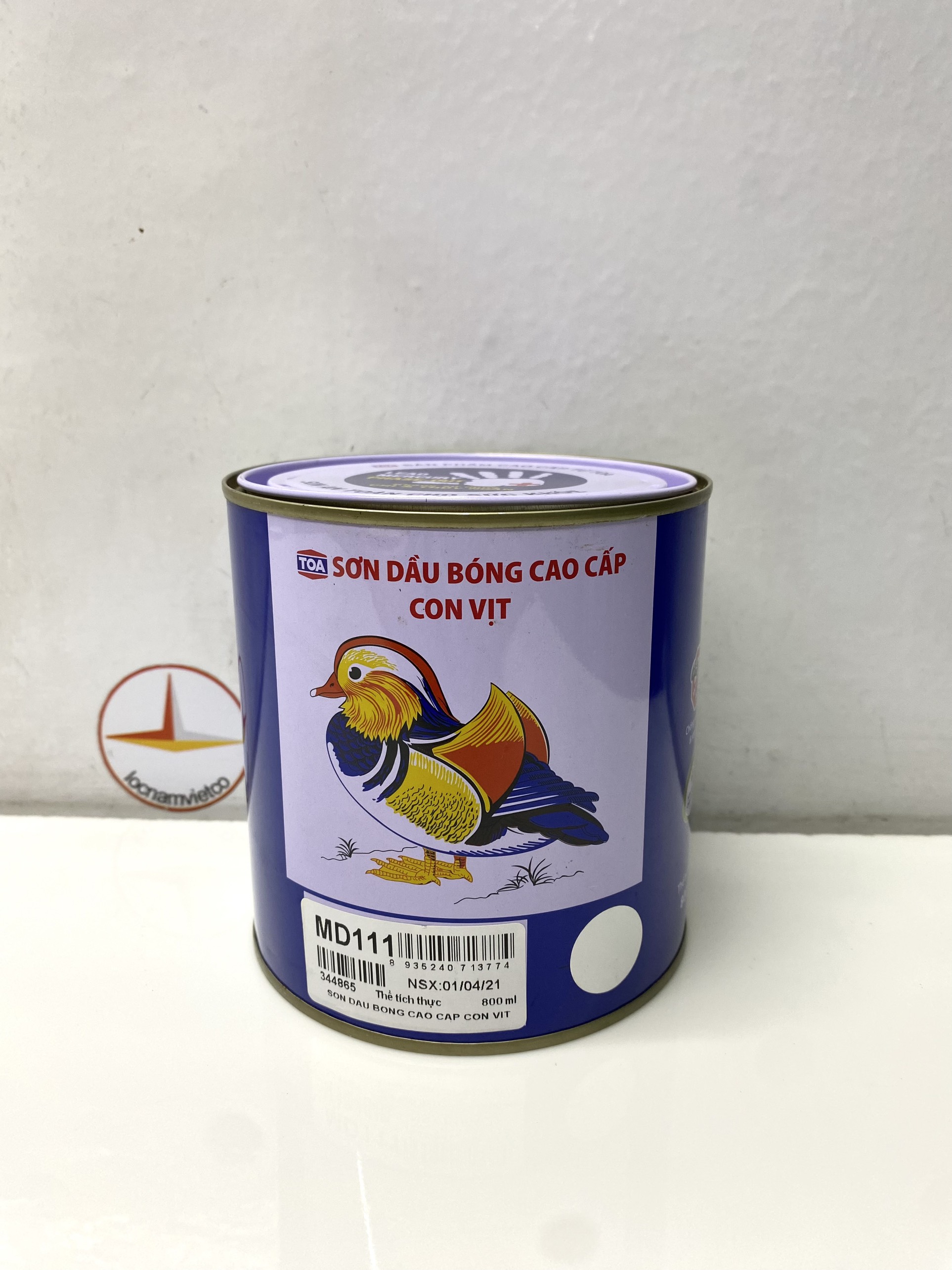 Sơn dầu cao cấp TOA Con Vịt màu trắng MD 111 _ 800 ml