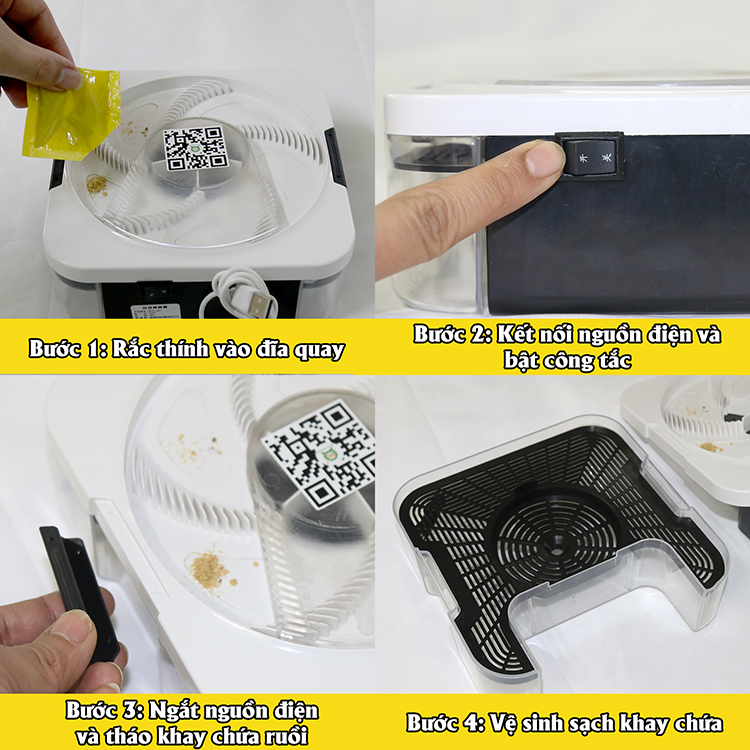 Máy bắt ruồi thông minh chạy điện 3A5W (07)