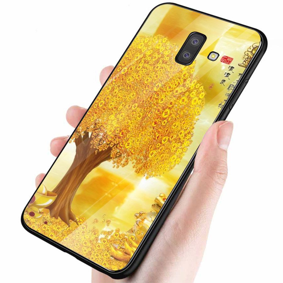 Ốp kính cường lực cho điện thoại Samsung Galaxy J6 PRIME - thần tài kim MS TTKIM050