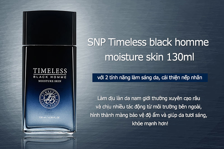 Snp Timeless Black Homme Skin Care Set (130ml)