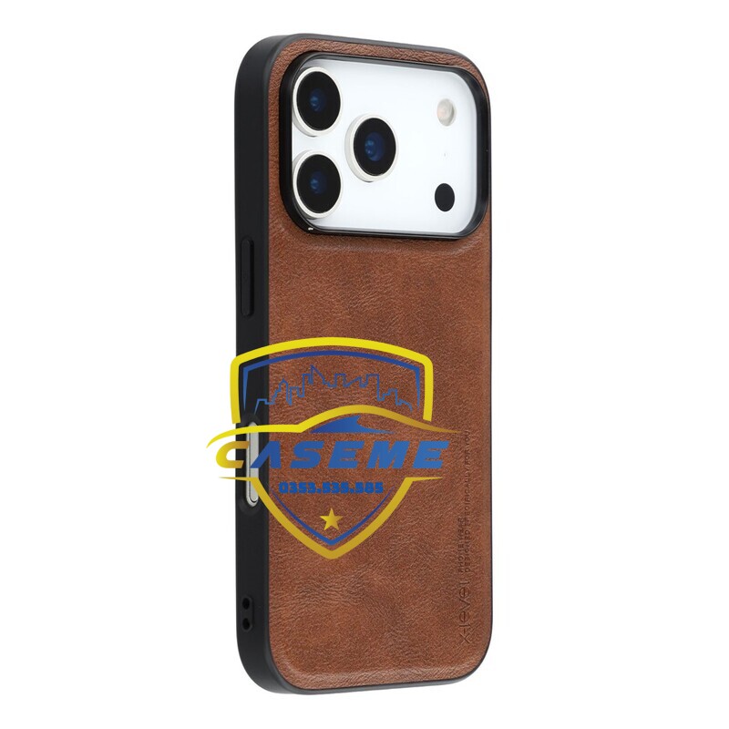 Ốp lưng da dành cho iPhone 17, iPhone Air, iPhone 17 Pro, iPhone 17 Pro Max hiệu X-Level – Mỏng 1.5mm, chống sốc, chống vân tay - Hàng Chính Hãng
