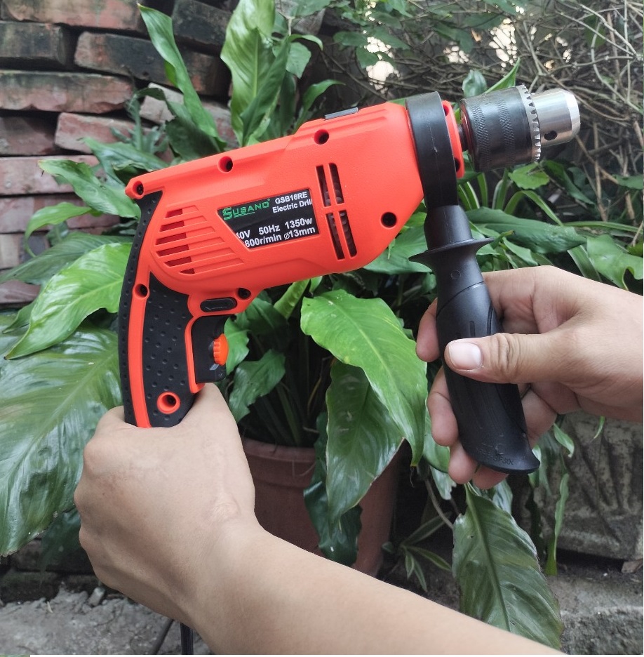 Máy Khoan SUSANO Đầu Khoan 10mm và 13mm Có Chế Độ Búa Công Suất 1350W - Có Điều Chỉnh Tốc Độ - Motor 100% Dây Đồng