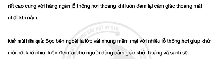 Gối ngủ cao su non HT SYS - Gối cao su non Memory Foam Nhật Bản - Gối giúp ngủ nhanh , chống mỏi vai gáy - Hàng Chính Hãng