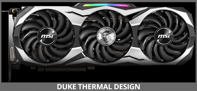 Card Màn Hình VGA MSI RTX 2080 Ti DUKE OC 11GB GDDR6 352 Bit 3 Fan DisplayPort HDMI USB Type-C - Hàng Chính Hãng