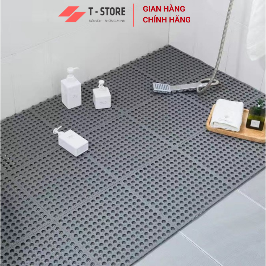 COMBO11 Tấm lót sàn nhà vệ sinh 3T. Vỉ nhựa lót sàn chống trơn Trải Sàn Nhà Tắm/Vệ Sinh/Nhà Bếp