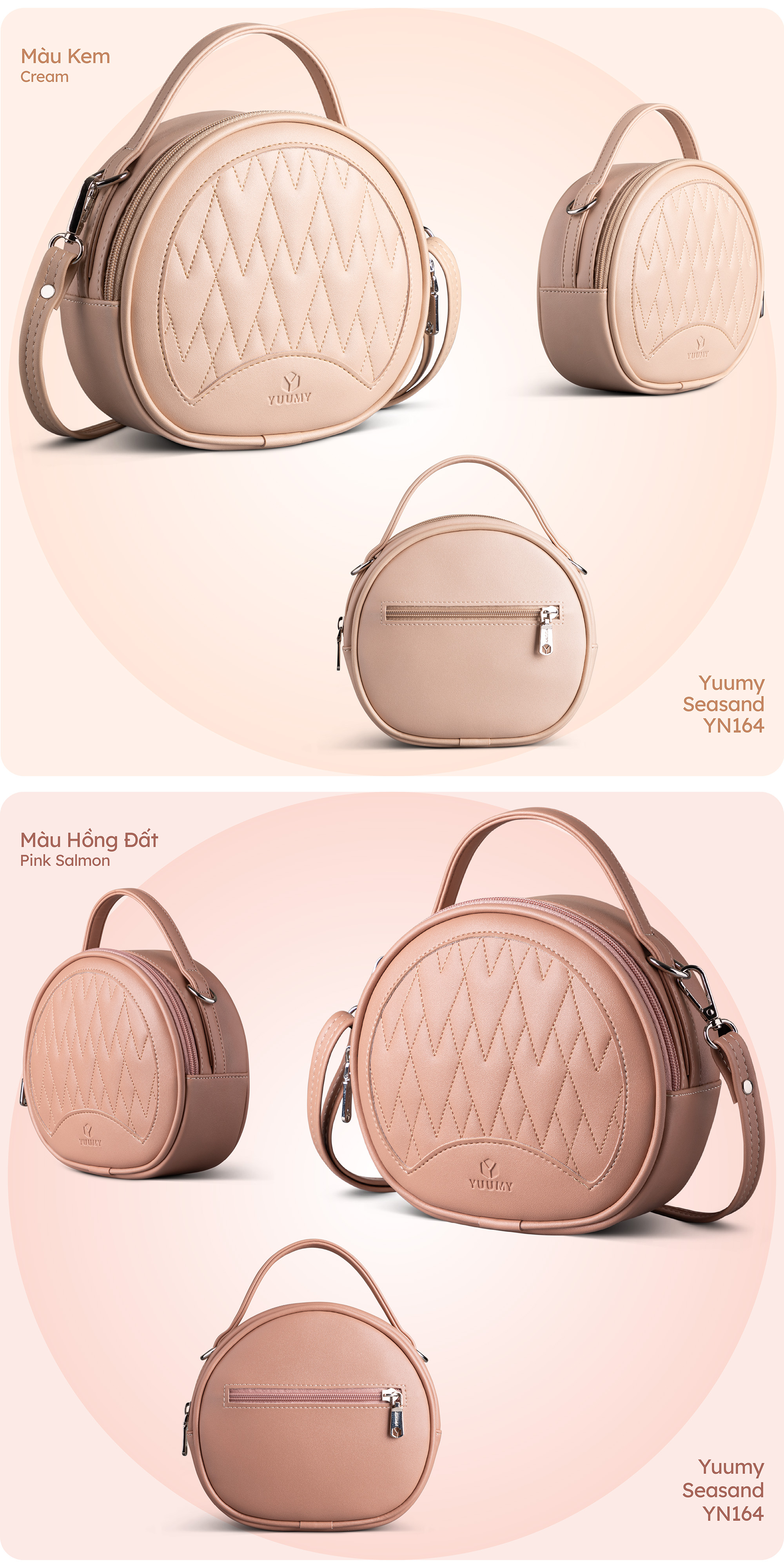 Túi Yuumy ( Thời trang nữ dạo phố size 18 - Túi đeo chéo da Seasand YN164 )