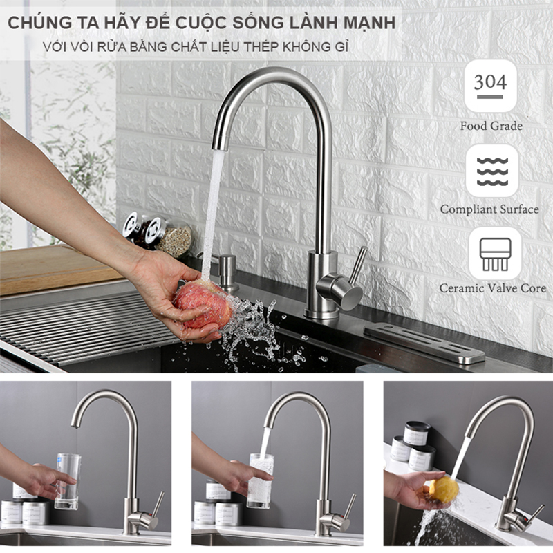 Cuộc sống lành mạnh với vòi rửa bát Pimisi