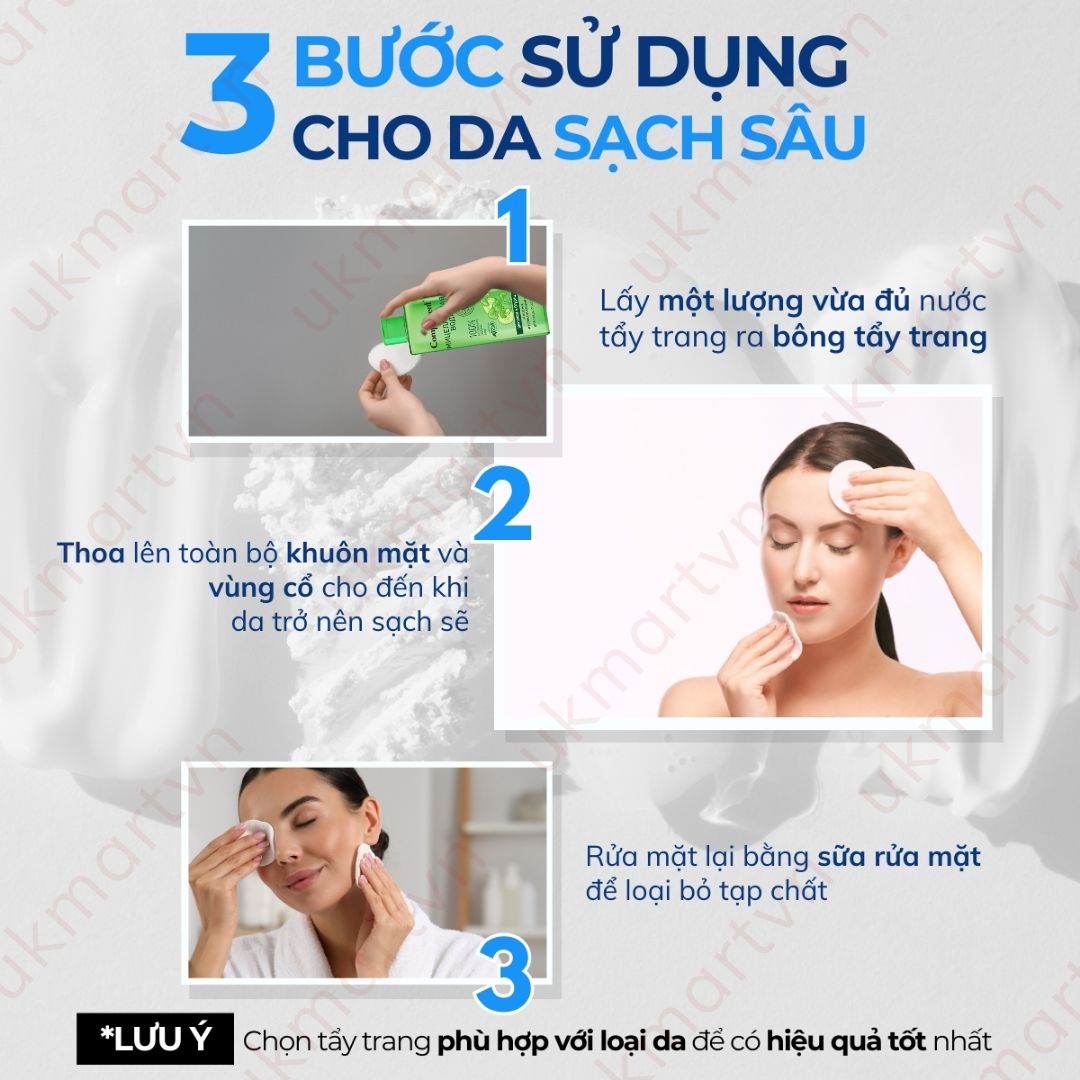 Tẩy Trang Compliment 400ml Dành Cho Da Dầu, Nhạy Cảm & Mọi Loại Da