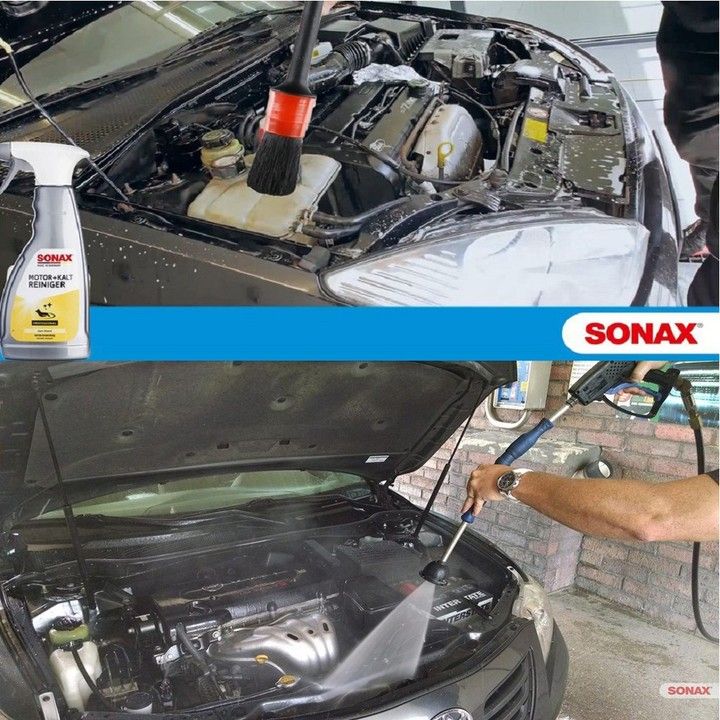Shampoo làm sạch khoang động cơ xe Sonax Engine and Cold Cleaner 543200