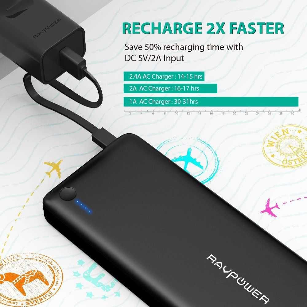 Pin Sạc Dự Phòng RAVPower RP-PB41 26800mAh - Hàng Chính Hãng Pin Sạc Dự Phòng RAVPower RP-PB41 26800mAh - Hàng Chính Hãng