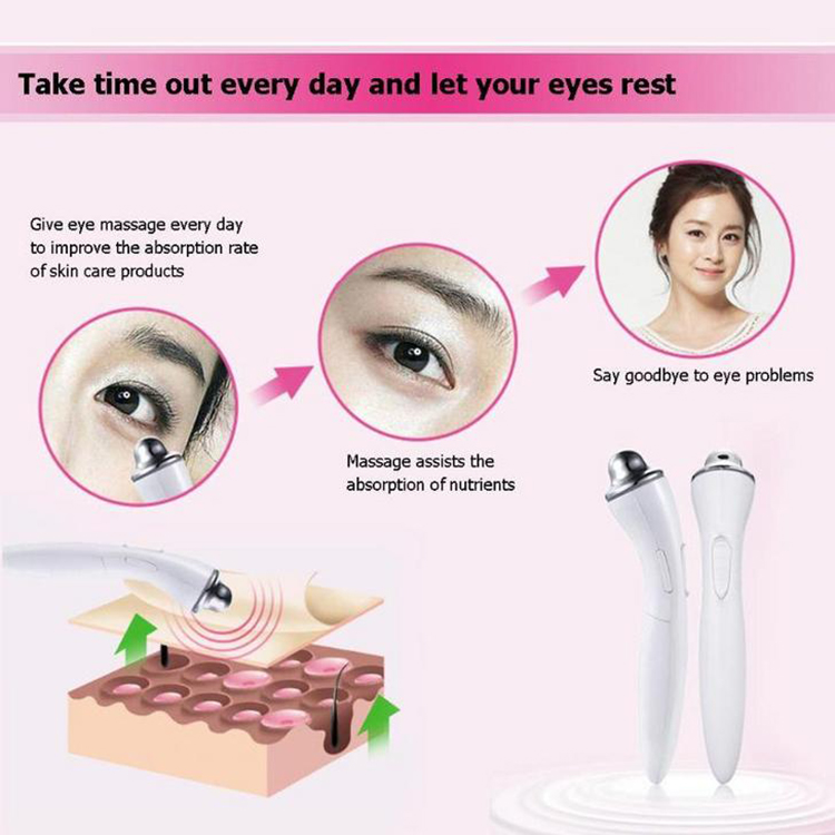 Mini Electric Vibration Eye Face Massage Electronic Vibration Beauty Pen Face Care Massage Eyes Wrinkle Removal