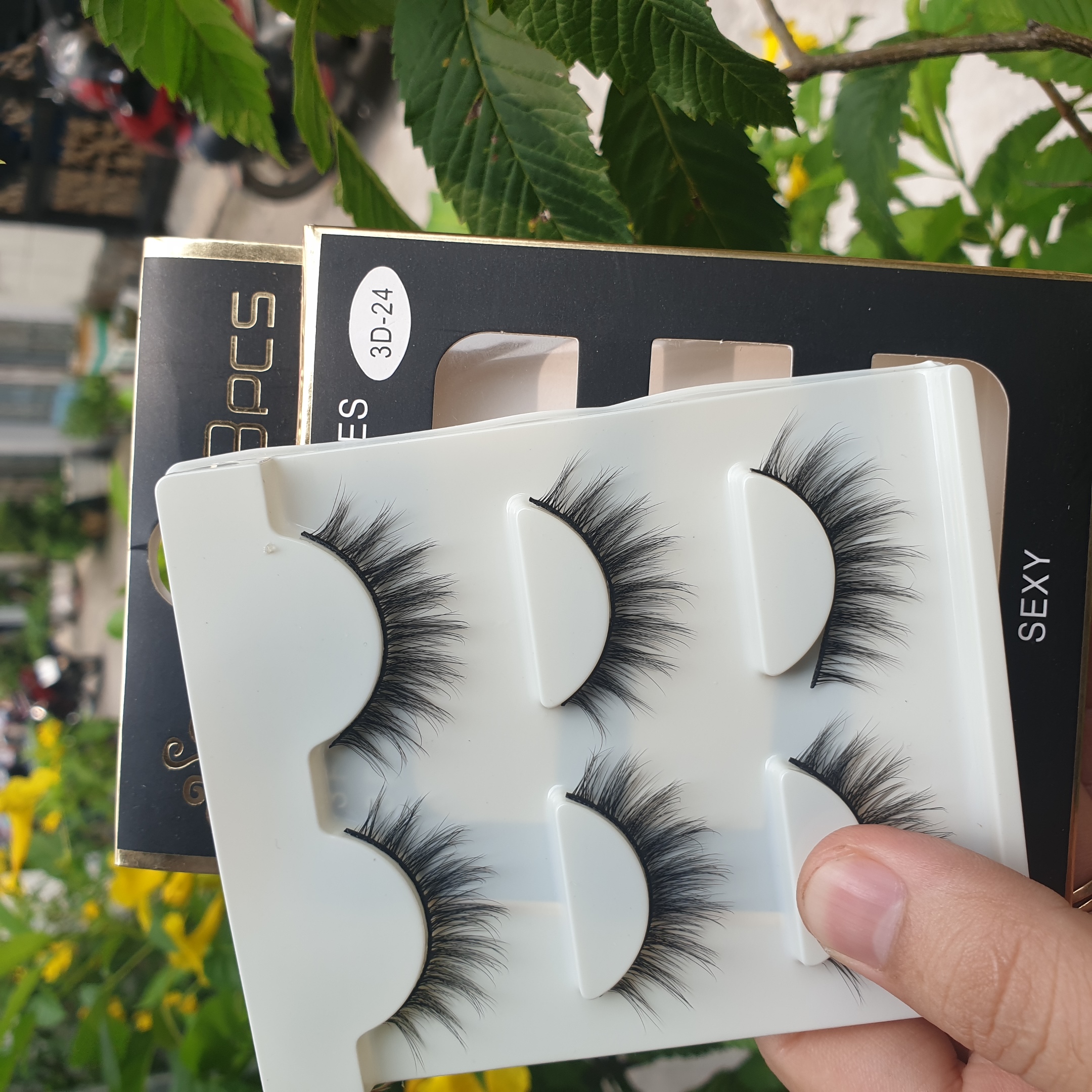 Lông mi giả lông chồn 3 Fashion Eyelashes 3 Faux-Cils 3D 1 bộ 3 cặp