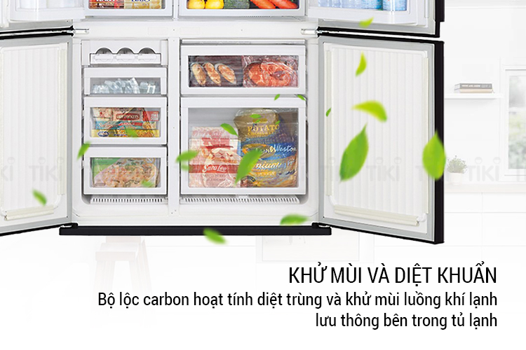 Tủ Lạnh Inverter Mitsubishi Electric MR-L72EN-GBK (580L) - Hàng chính hãng