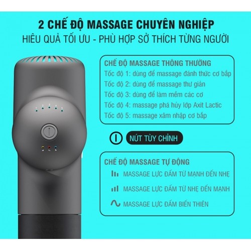 Máy Massage Booster Lightsaber AI Inside - 6 Đầu Massage – 4 mức độ - Công Suất 126W