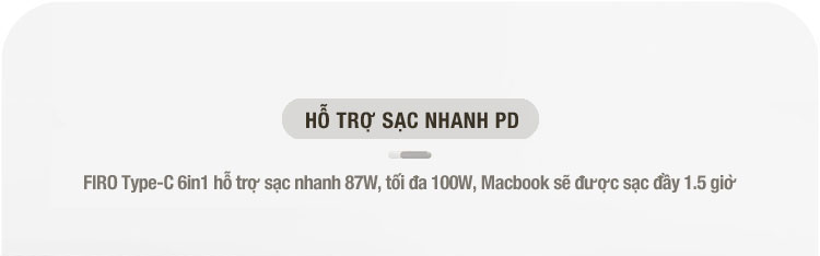 Hub Type-C To HDMI 6in1 FIRO - HUB Type C FIRO - HUB USB 3.0 FIRO