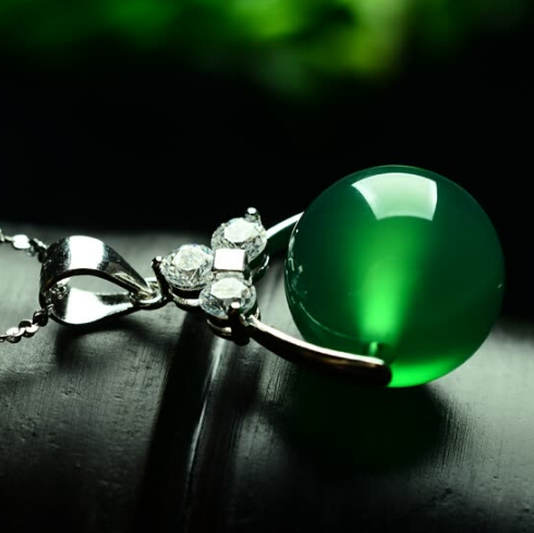 Mặt Dây Chuyền Hạt Ngọc Bích Yizhenge Mặt Dây Chuyền Hạt Ngọc Bích Yizhenge