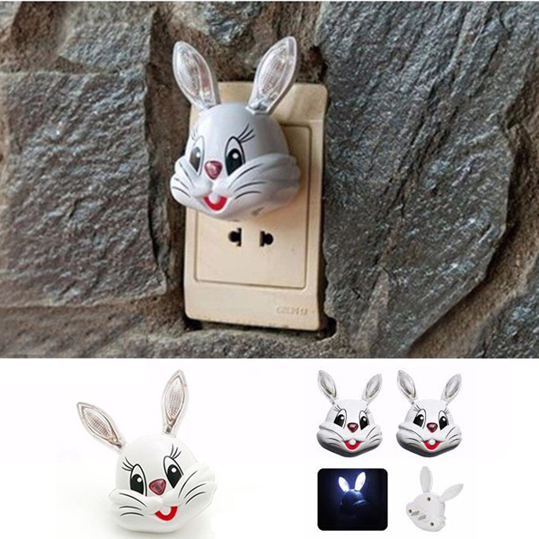 Đèn Ngủ Cảm Ứng Hình Con Thỏ (Màu Trắng)