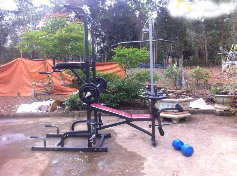 Ảnh thực tế giàn tạ đa năng xà đơn xà kép