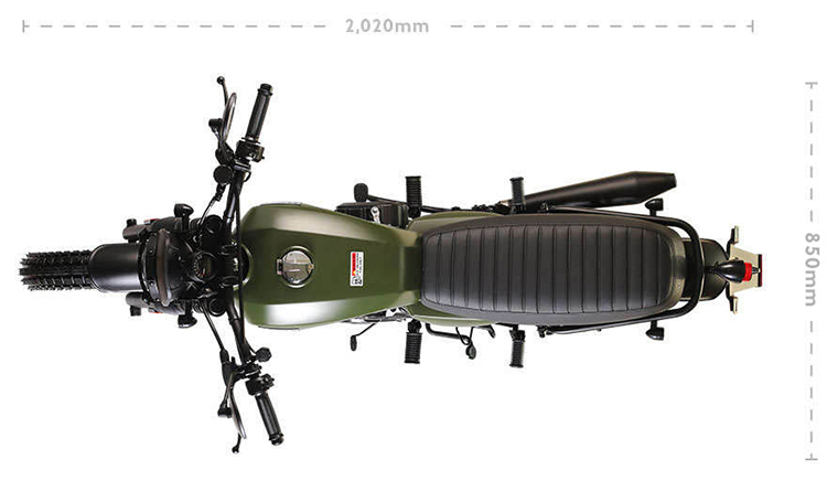 Xe Brixton Scrambler BX125X (Đen)