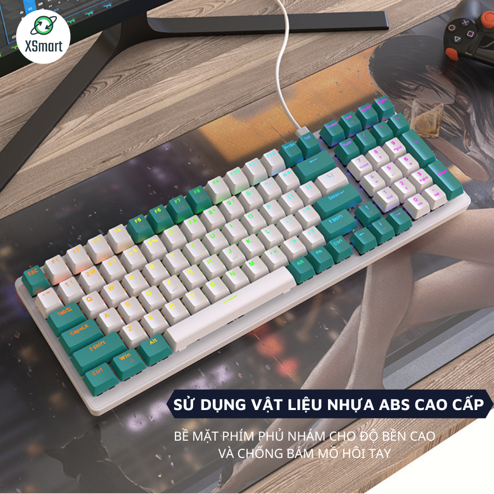 Bàn Phím Cơ Cao Cấp K3 Premium Gaming Nhiều Chế Độ Led Cực Đẹp, Trục Cơ Học Red Switch Dùng Cho Máy Tính, Laptop-HÀNG CHÍNH HÃNG