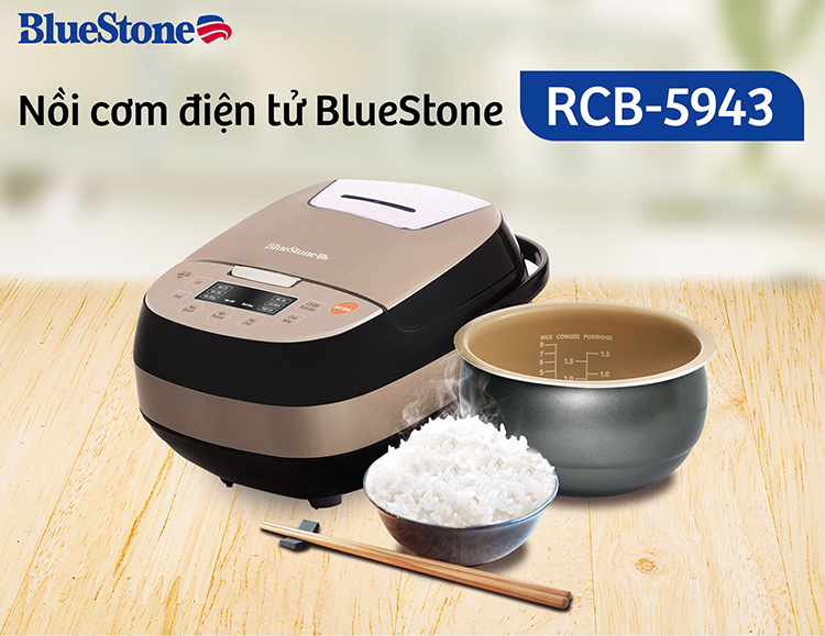 Nồi Cơm Điện Tử Bluestone RCB-5943 (1.5L) - Hàng chính hãng