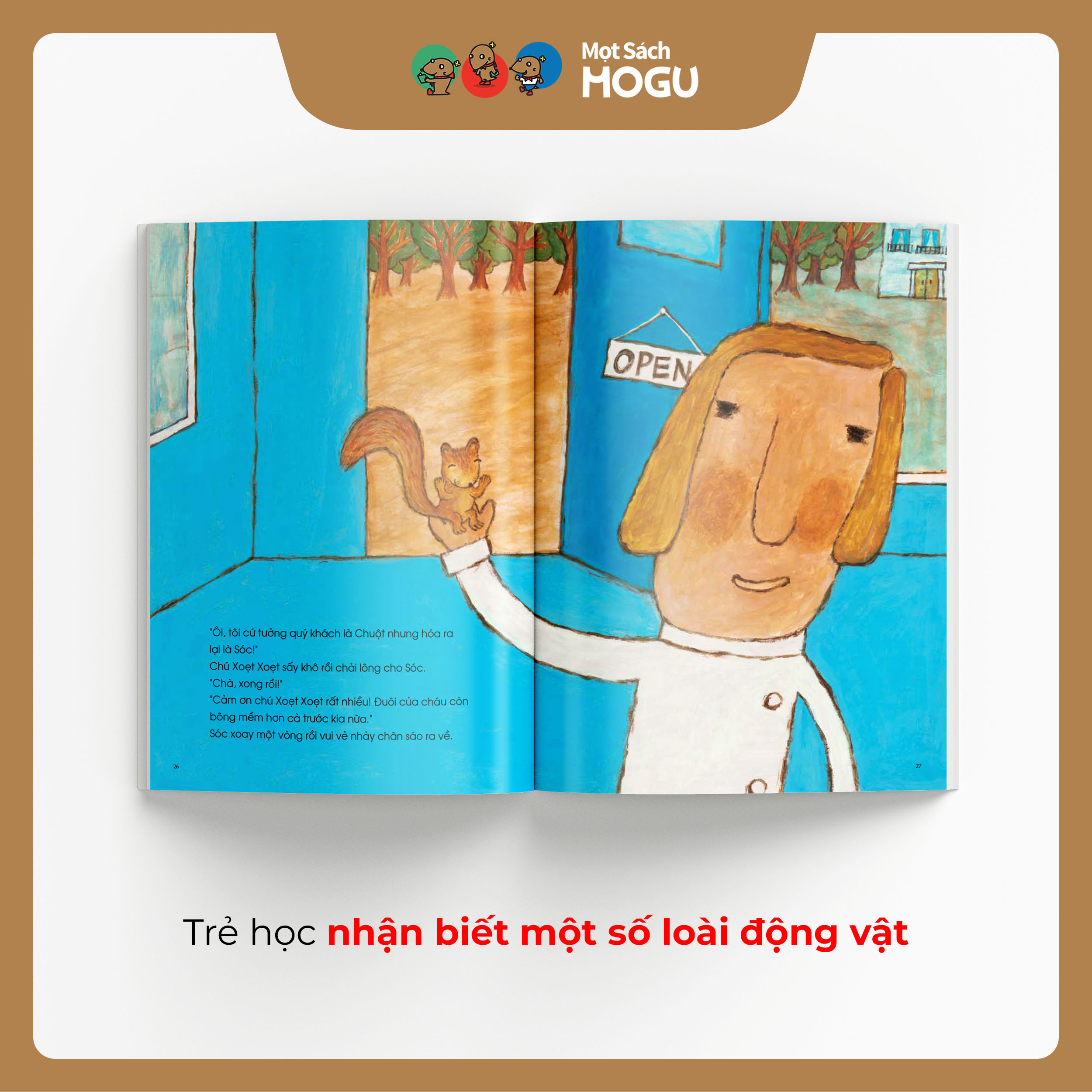 Truyện Ehon bé 3-4-5 tuổi - Chú thợ cắt tóc xoẹt xoẹt