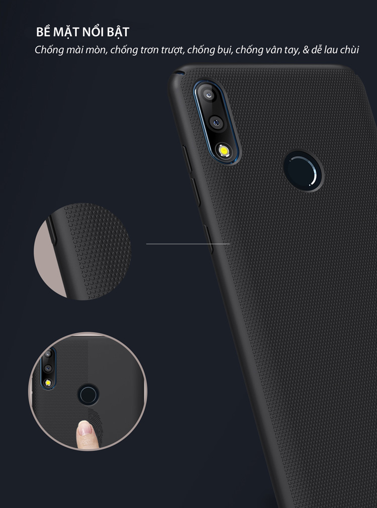 Ốp lưng Asus ZenFone Max Pro M2 (ZB631KL) Nillkin Super Frosted Shield