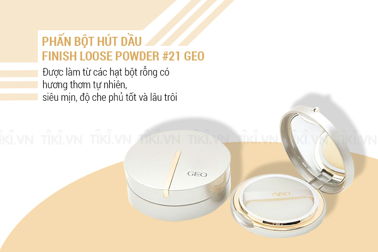 Phấn Bột Hút Dầu Finish Loose Powder #21 Geo