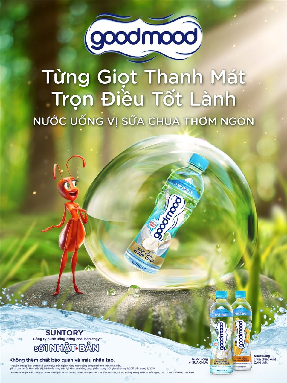 Lốc 6 Chai Nước Uống Vị Sữa Chua Good Mood (455ml/Chai | Tiki