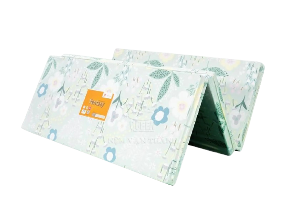 Nệm Bông Ép Vạn Thành Vải Cotton, Gấp Gọn Dễ Di Chuyển Bảo Hành 5 Năm