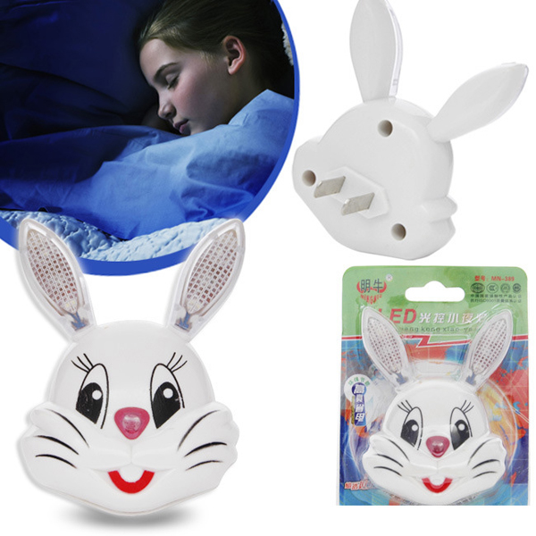 Đèn Ngủ Cảm Ứng Hình Con Thỏ (Màu Trắng)