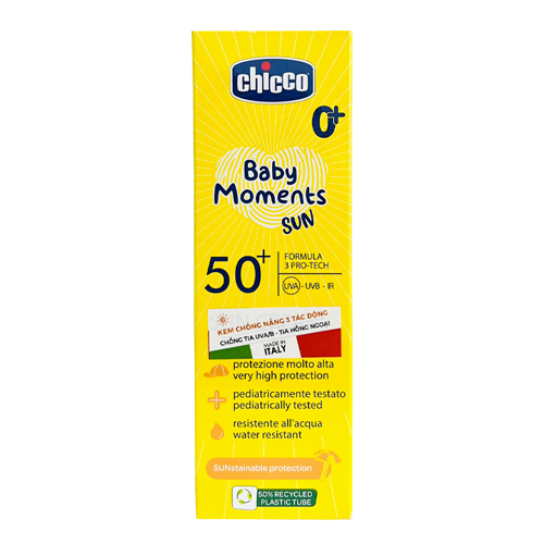 Kem Chống Nắng 3 Tác Động Chicco Baby Moments SPF 50+