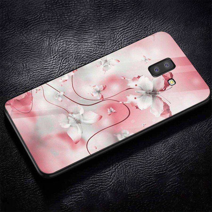 Ốp kính cường lực cho điện thoại Samsung Galaxy J4 - J6 - J6 PLUS - J6 PRIME - J8 - bướm đẹp MS ANH086