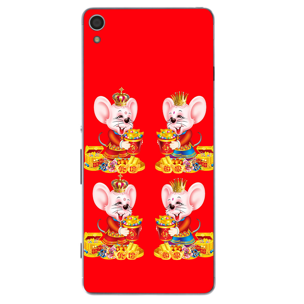 Ốp lưng cứng viền dẻo dành cho điện thoại Sony Xperia XA1 - Chuột thần tài 06 MS CTT06