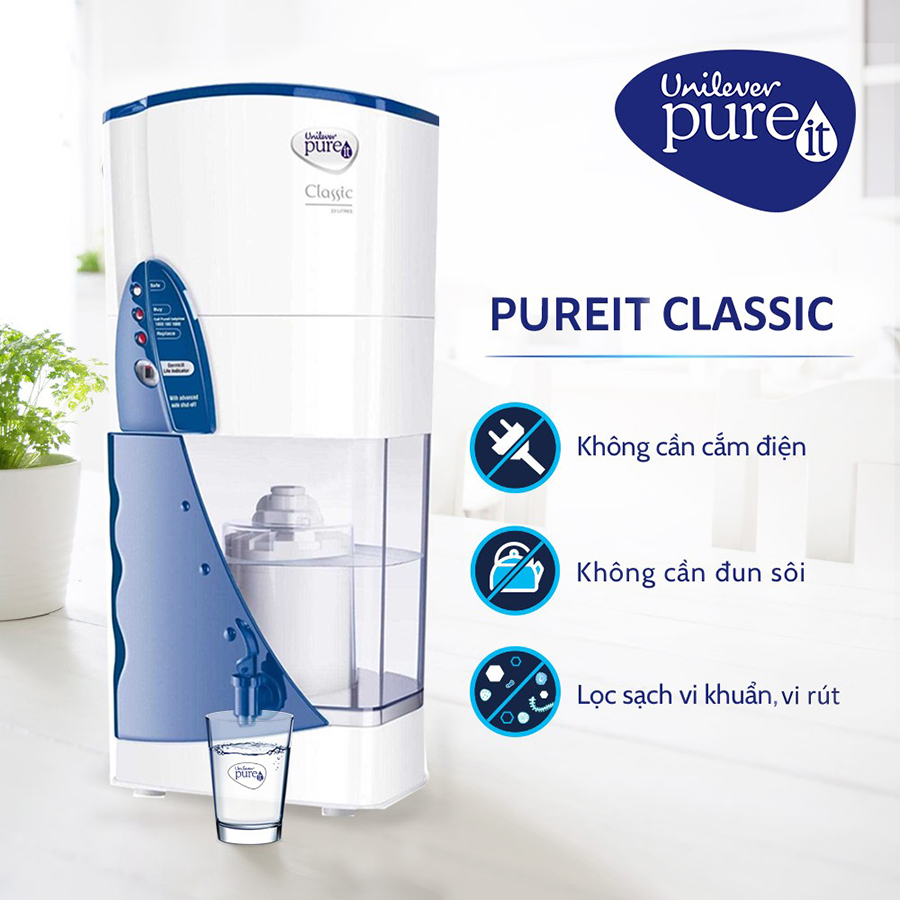 Máy Lọc Nước Pureit Classic (9.0 Lít) - Hàng Chính Hãng