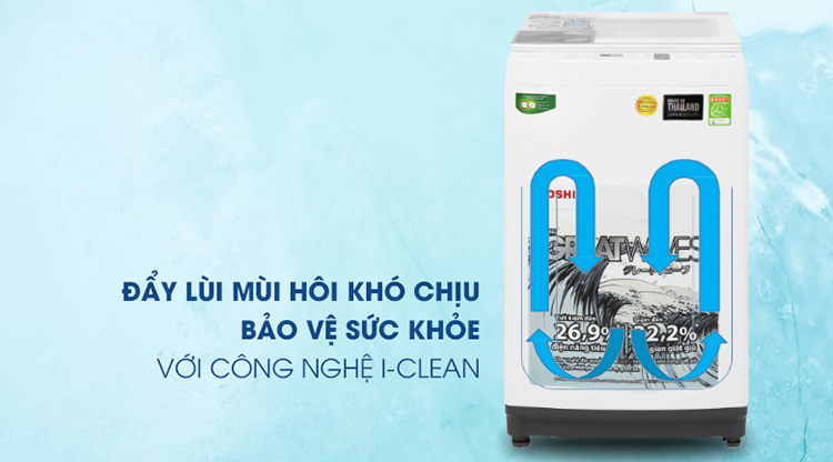 Máy Giặt Cửa Trên Toshiba AW-K1000FV-WW (9kg) - Hàng Chính Hãng - Chỉ Giao tại Hà Nội