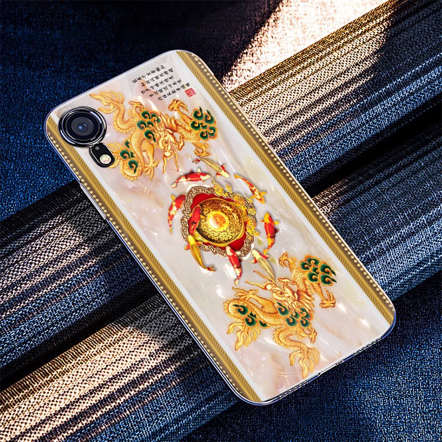 Ốp điện thoại kính cường lực cho máy iPhone XS MAX - cá chép MS CACHEP006